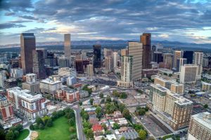 Denver city view - romantic getaways in denver