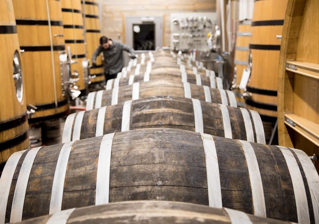 Barrels at Crooked Stave