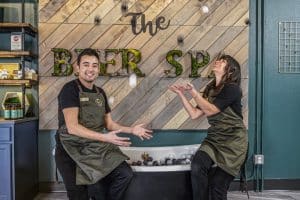 The Beer Spa, Denver owners, Jessica French and Damien Zouaoui